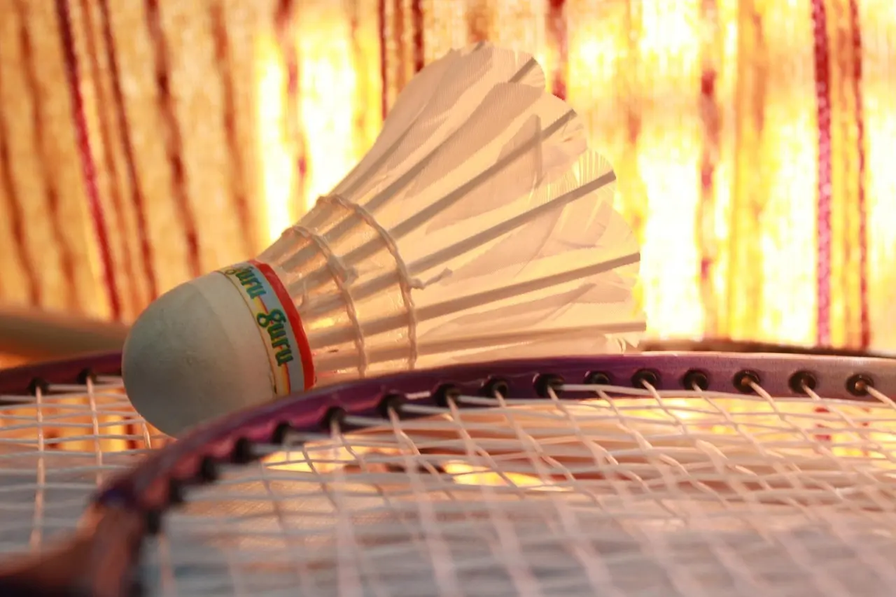 Fjerbold på badmintonketcher